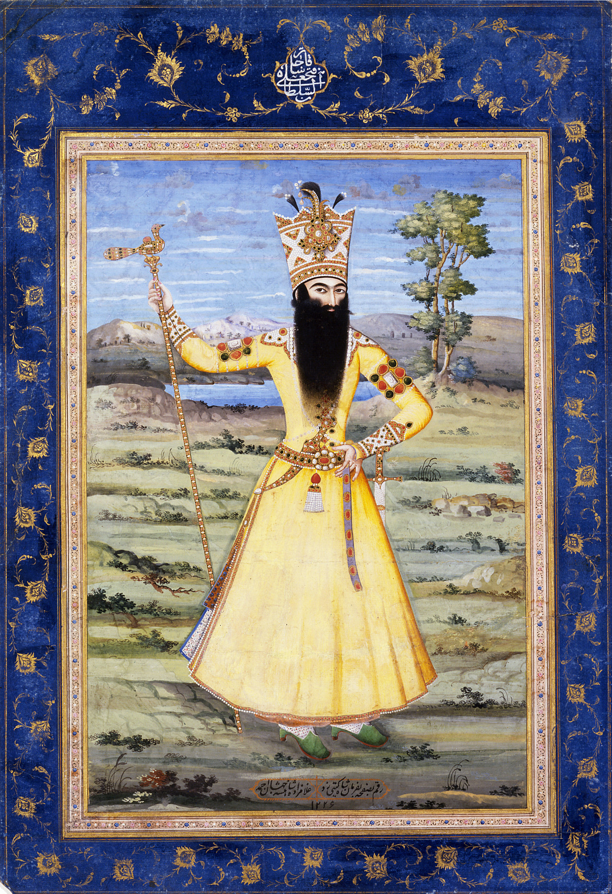 Portraet af Fath Ali Shah Qajar